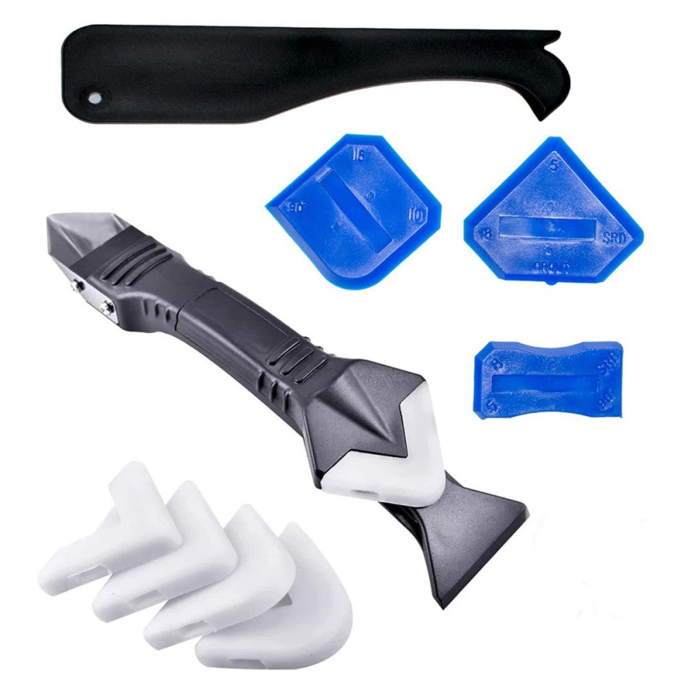 3 in 1 Silicone Caulking Tools（Stainless Steelhead）, Sealant Finis