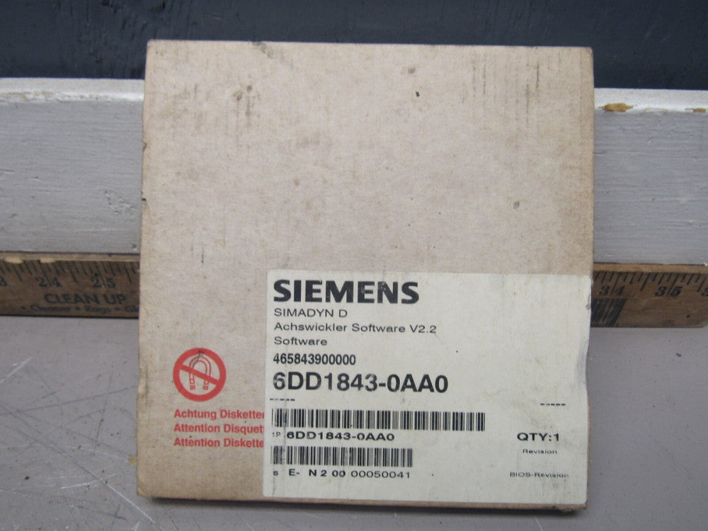 SIEMENS 6DD1843-0AA0 SIMADYN-D ACHSWICKLER SOFTWARE V2.2 NEW FACTORY SEALED !!