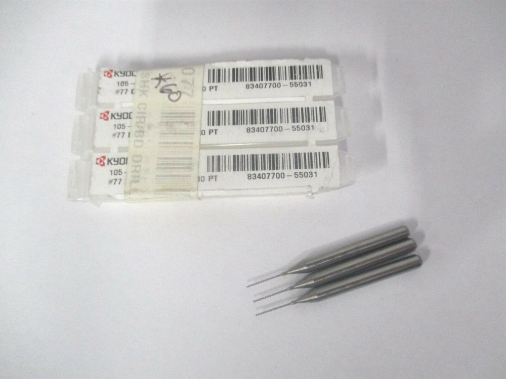 SGS (07289) #77 1/8" x 1-1/2" OAL Regular Spiral Circuit Board Drill Bit - Qty 3