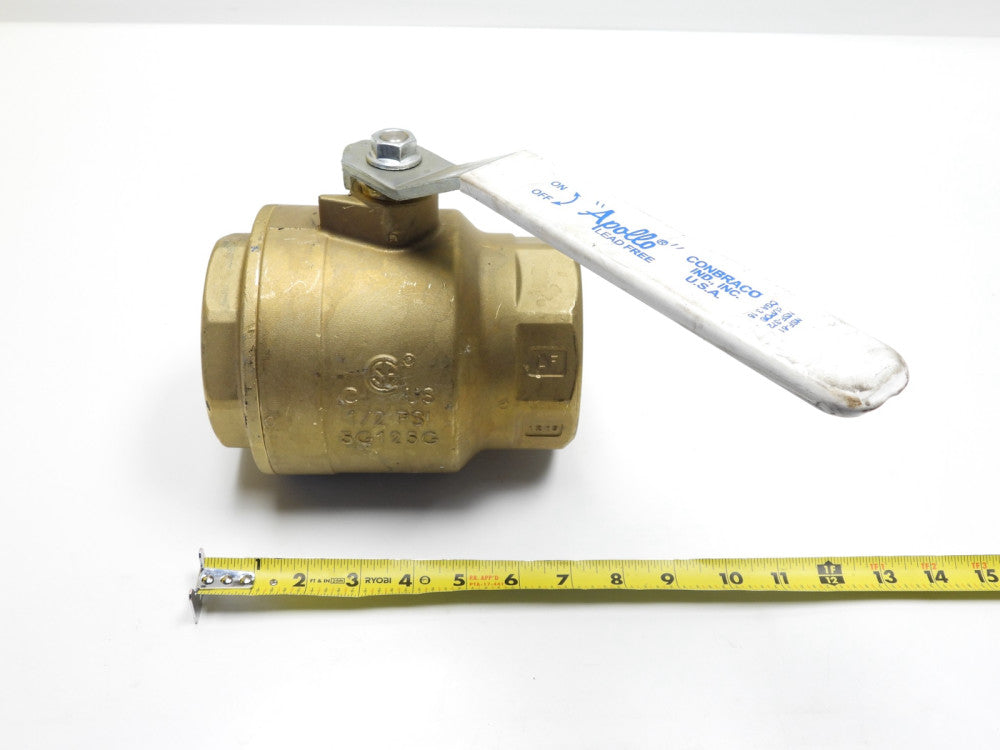 Apollo 3" NPT Brass Ball Valve 250 PSI 150 SWP 5G125G Lead Free