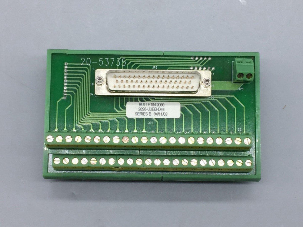 NEW ALLEN BRADLEY 2090-U3BB-D44 SER. B ULTRA 3000 CN1 BREAKOUT BOARD TESTED 