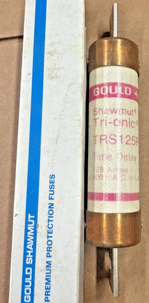 GOULD SHAUMUT TRS125R Fuse 125A 600V Time Delay, NEW