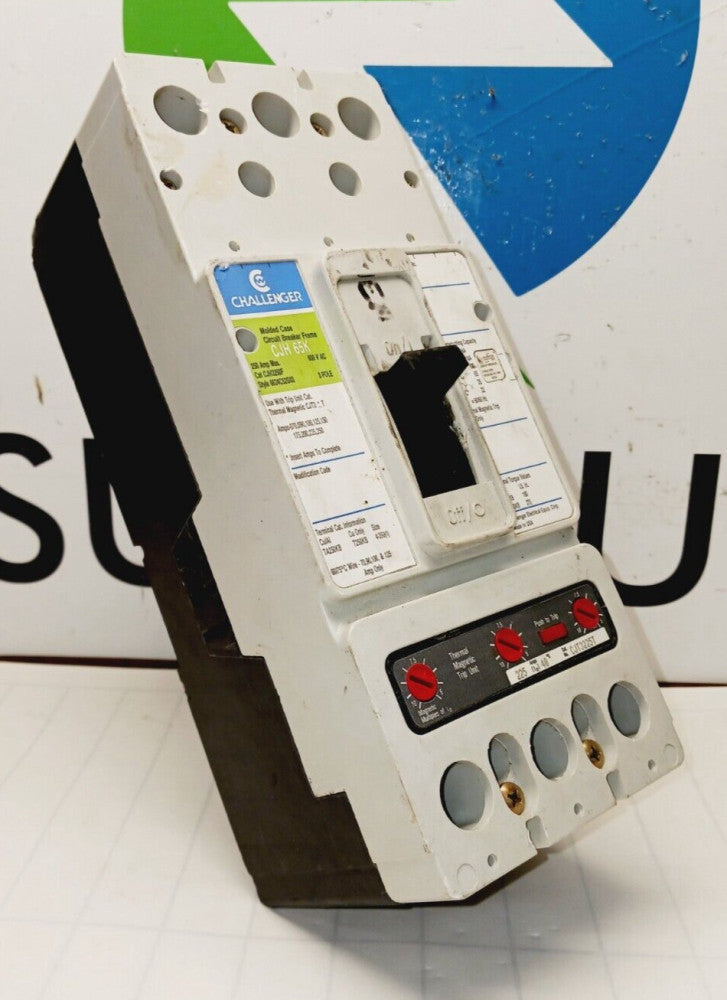 CHALLENGER 250 AMP CIRCUIT BREAKER W/225 AMP TRIP 3P 600 VAC  CJH3250F  (FLAW)