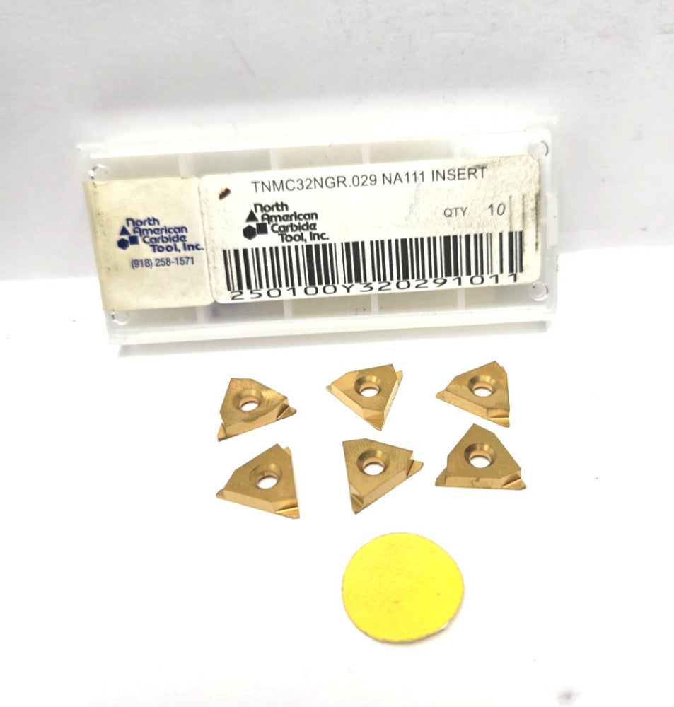 NORTH AMERICAN CARBIDE*TNMC32NGR*.29*NA111*INSERT