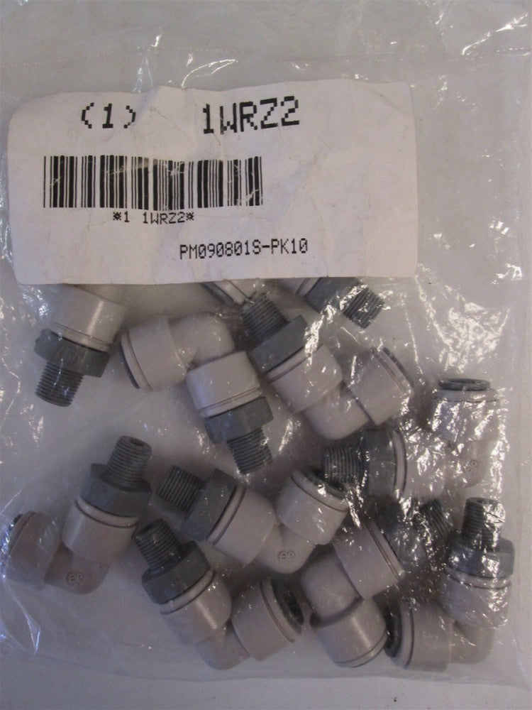 Lot of 10 John Guest 5/16" x 1/8" Tube x Male BSPT 90 Degrees Swivel Elbow NEW