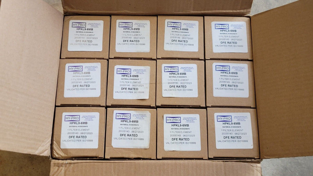Case of 12 Hy-Pro HPKL9-6MB Filter Elements 20335143 DFE Rated Hydraulic / Fuels