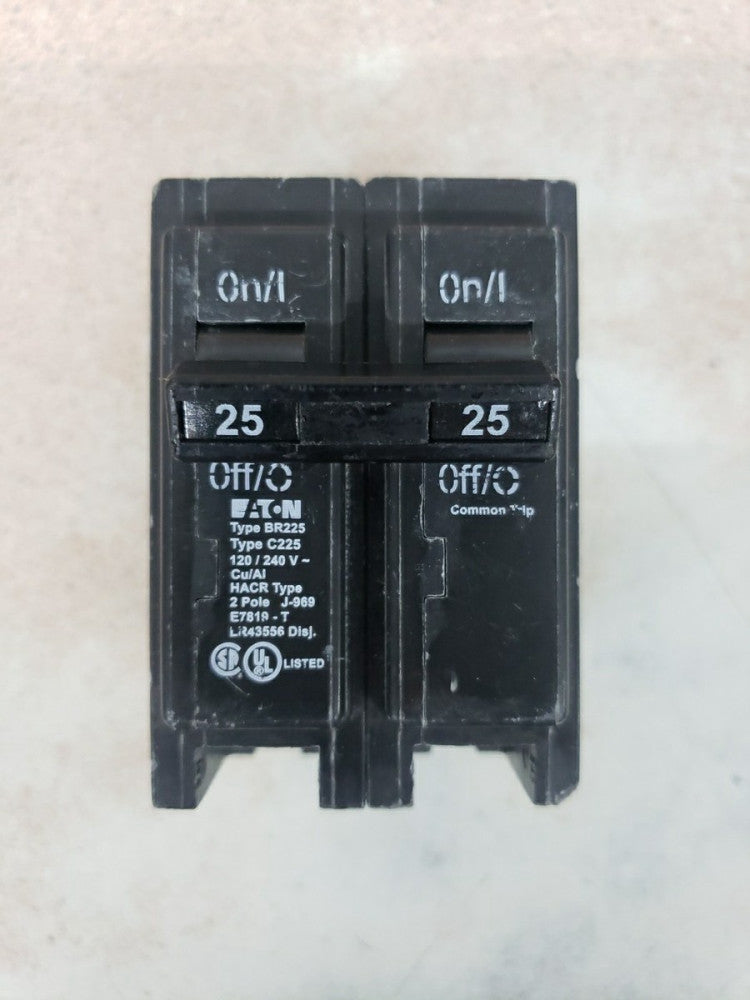 NEW Eaton BR225 25A 10kAIC @ 240V 2-Pole Residential Circuit Breaker