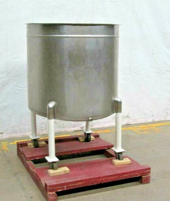 150gal Stainless Steel Open To Single Wall Tank, 38"Dia X 33"Straight Side