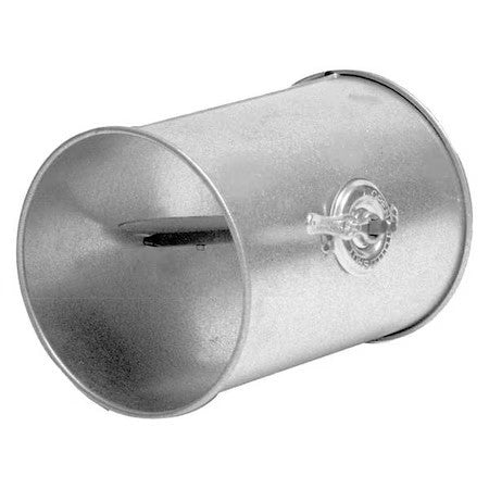 Nordfab 8010005262 Round Butterfly Dampers, 8 In Duct Dia, Galvanized Steel, 22