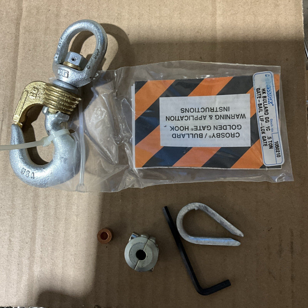 NEW CROSBY BULLARD 1050210 SWIVEL HOOK