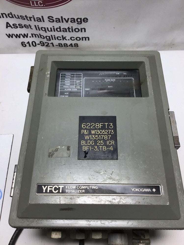 Yokogawa YFCT-3AA4-A1A*B Flow Computing Totalizer 20-130VDC 80-138VAC 47-63Hz