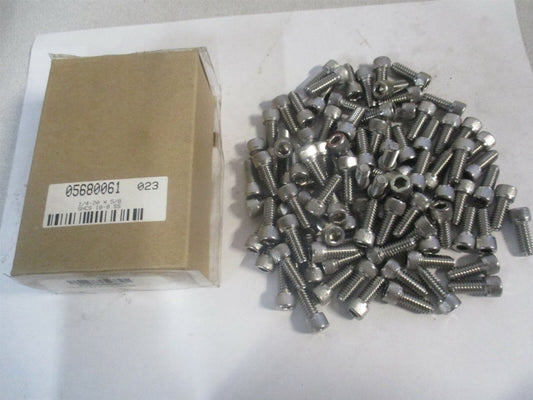(199543) 1/4-20 UNC 1-1/2" 18-8 Stainless Steel Hex Socket Cap Screw - Qty 100
