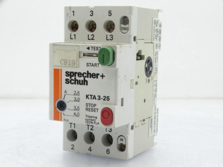 SPRECHER & SCHUH KTA3-25-4.0A Relay - Used