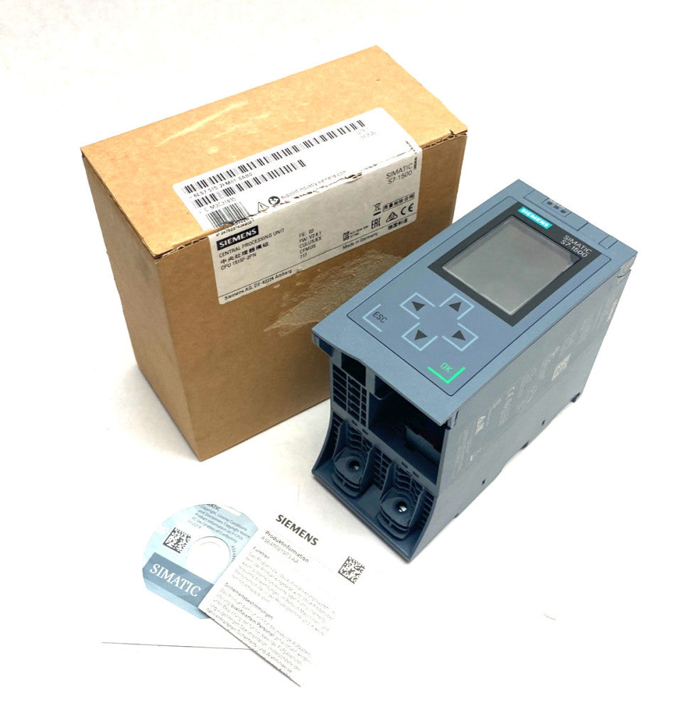 Siemens 6ES7 515-2FM01-0AB0 SIMATIC S7-1500F CPU Unit 1515F-2 PN, 750kB 3Mb
