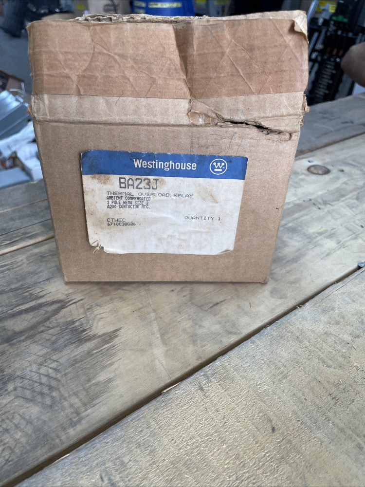 Westinghouse BA23J Thermal Overload Relay 3 Pole Nema Size 2