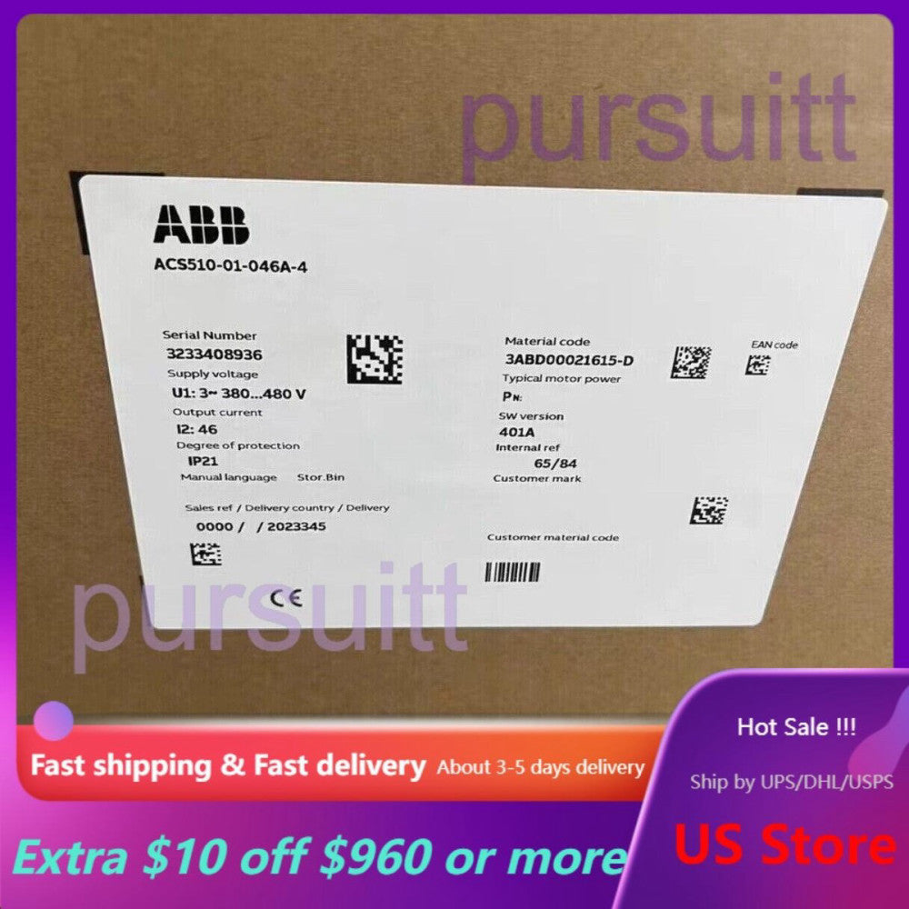 ABB ACS510-01-046A-4 Frequency Converter New in Box 1pcs US Free TAX