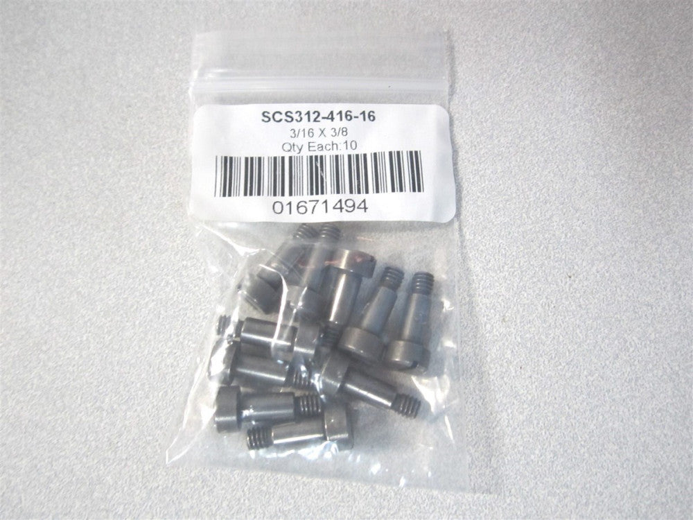 (SCS312-416-16) #8-32 416 Stainless Steel Precision Shoulder Screw - Pack of 10