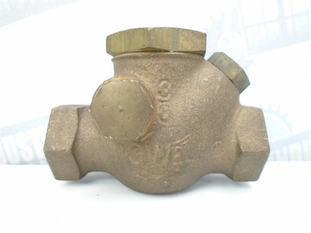 POWELL - 578 - 3/8" T Swing Check Valve - RENEWABLE DISC - 3/8" FNPT (NEW)