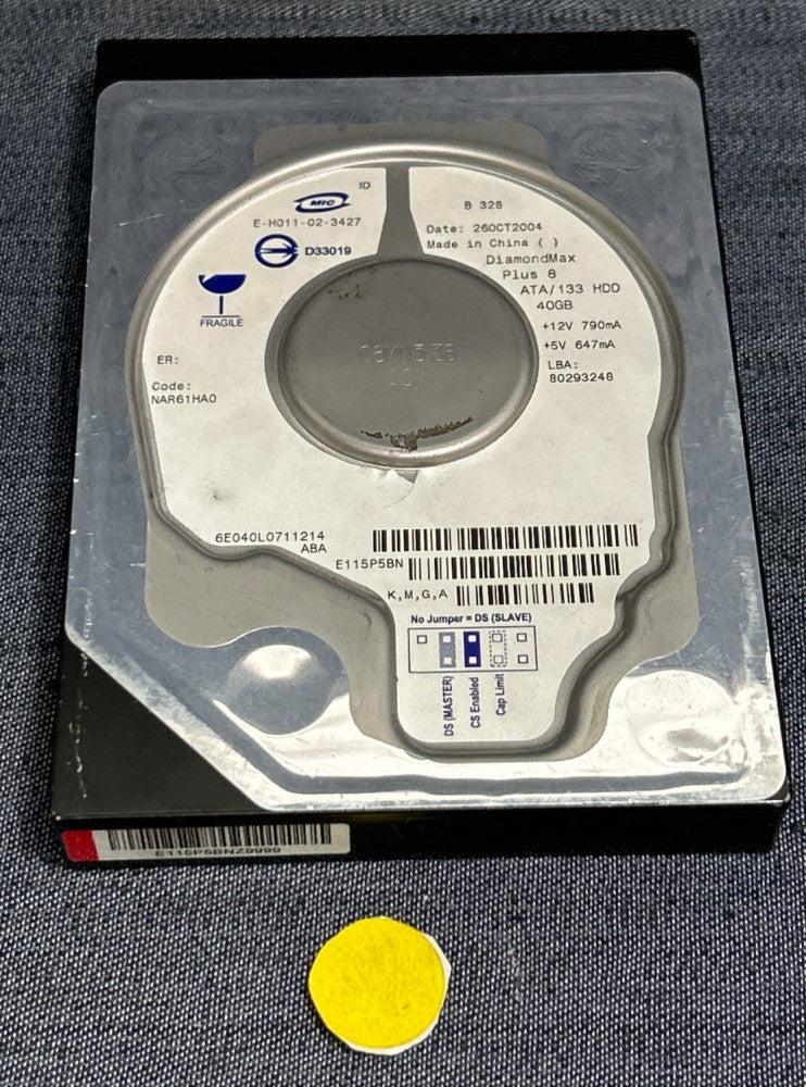 DIAMOND MAX HARD DRIVE E-H011-02-3427  40GB