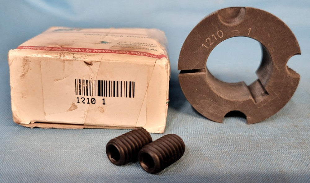 US TSUBAKI INC. TAPER LOCK BUSHING M/N: 1210X1  BORE 1" OD: 1-7/8"
