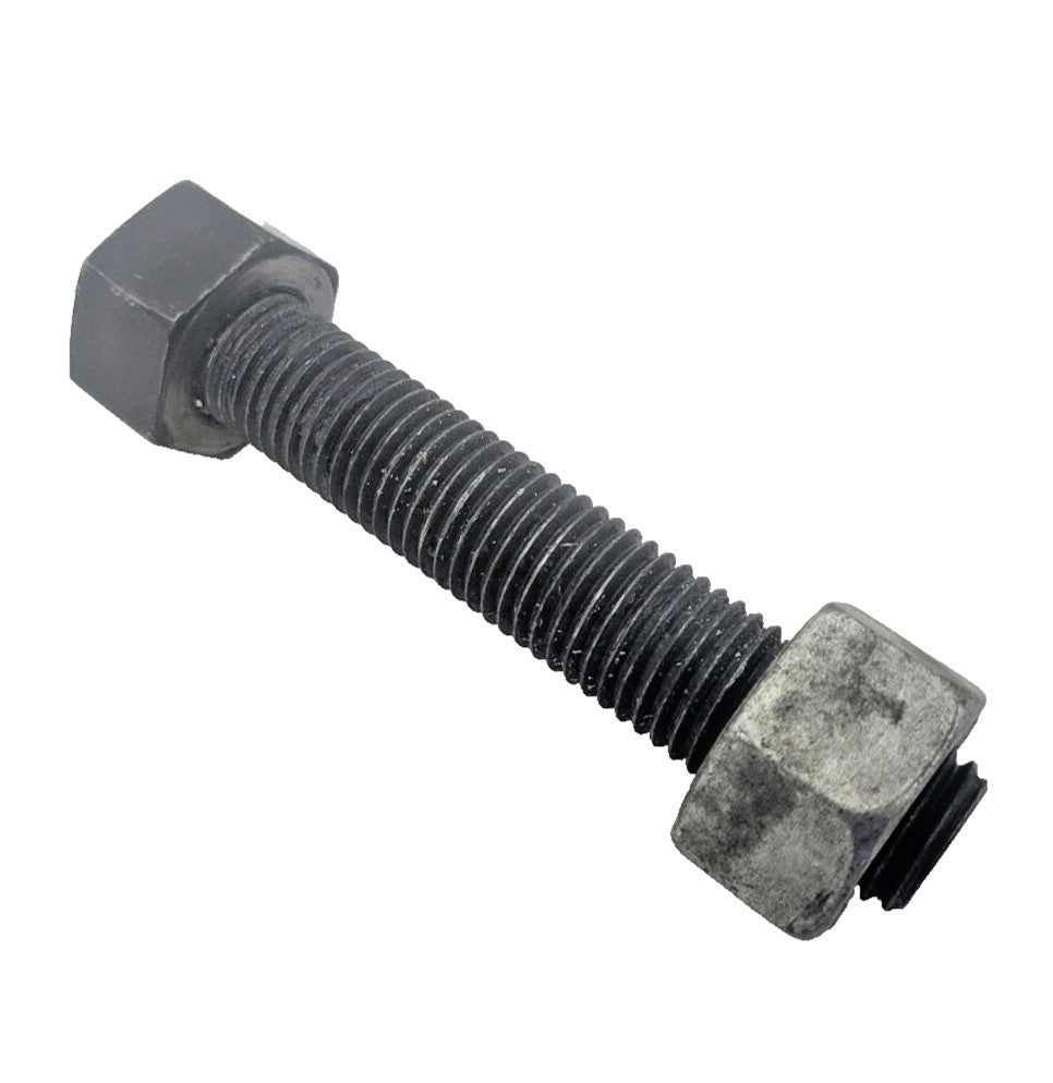 THREADED STUD W/ NUTS, 7/8-9X5-7/8  H B7 BLACK OXIDE STEEL W/2 NUTS
