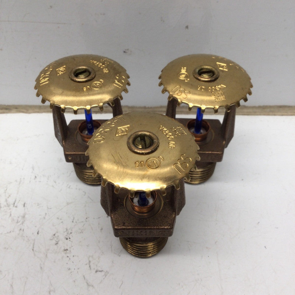VIKING VK300 QR Upright Sprinkler Heads, 286F / 141C (LOT of 3)