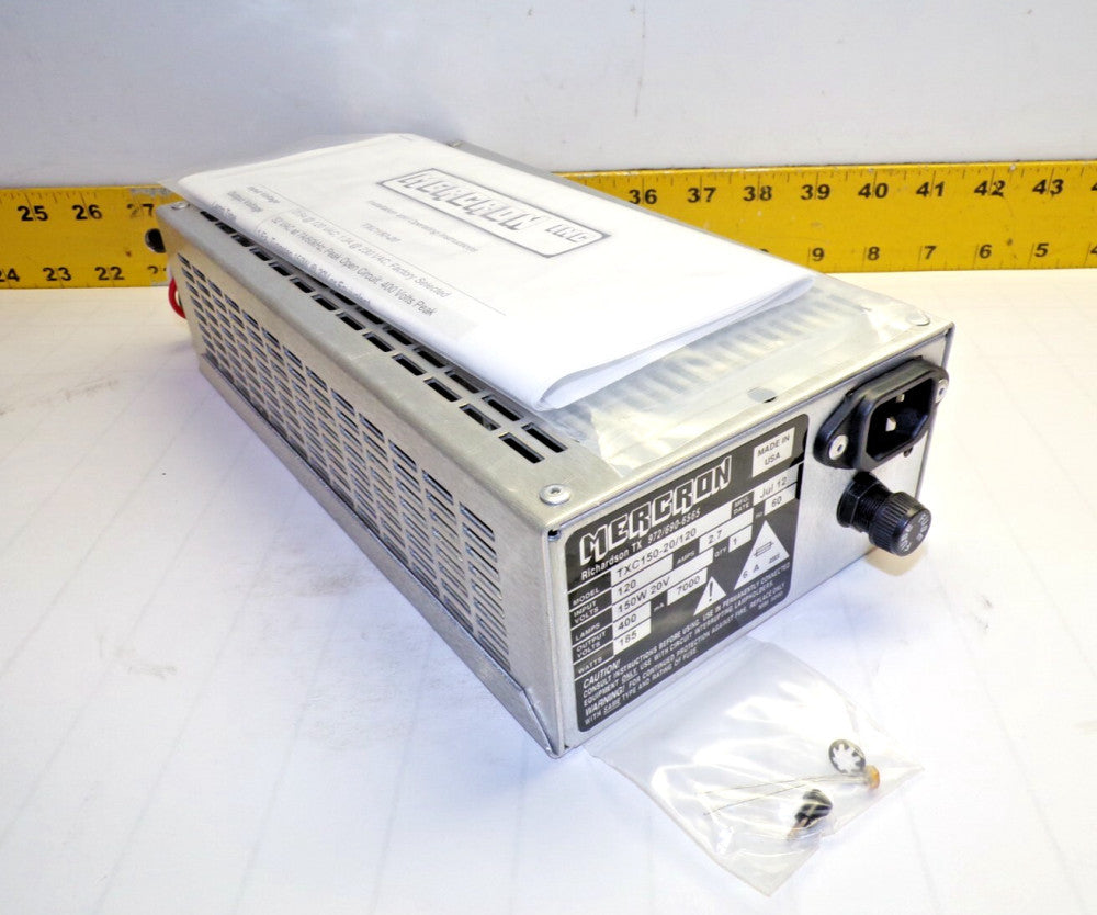 NEW MERCRON LIGHT CONTROLLER POWER SUPPLY 120V INPUT 400V OUTPUT  TXC150-20/120