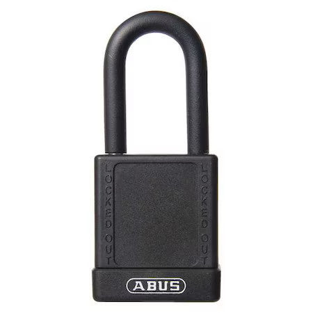 Abus 74/40 Kd Black Lockout Padlock, Kd, Black, 1-3/4"H, Standards: Osha
