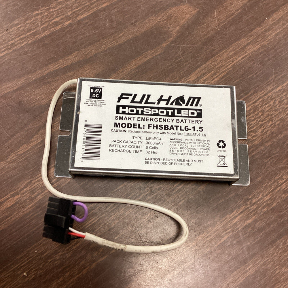 FULLHAM FHSBATL6-1.5 FIREHORSE HOTSPOT LED EMERGENCY BATTERY