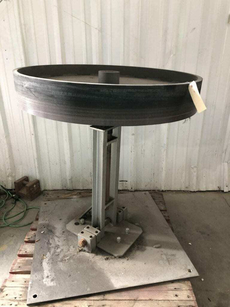 37" X 6" Flat Belt Pulley / Flywheel w/ Stand