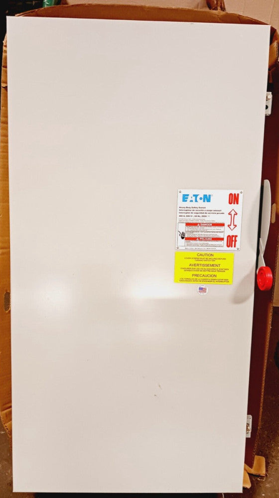 NEW EATON DH365NGK 400 AMP HEAVY DUTY SAFETY SWITCH 3P/4W 600 VAC 250 VDC