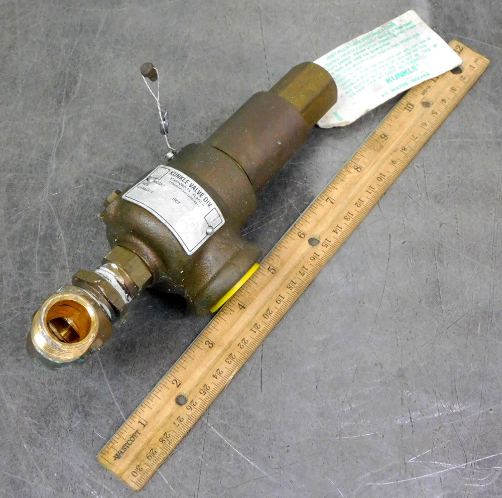 Kunkle - 918B-DCB01 Safety Pressure Relief Valve 1/2 in. NPT 200 PSI