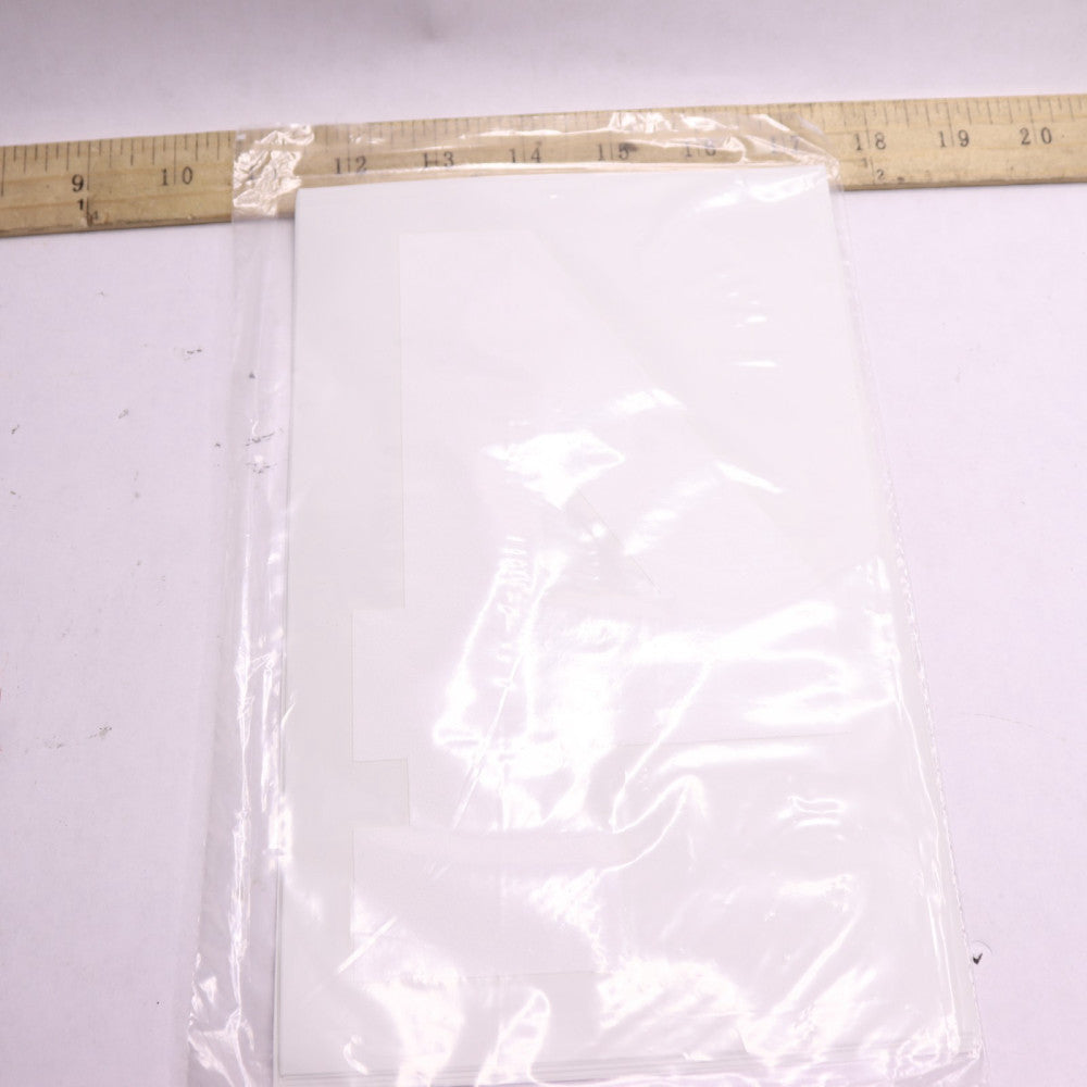 (5-Pk) Transfer Express Champ Number 4 White 8" NE05CP1WH8D4