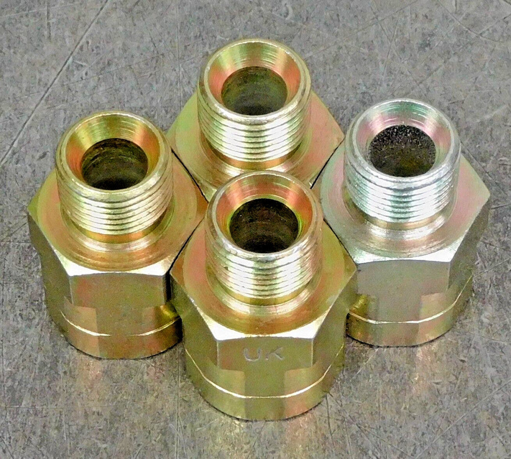Brennan 7042-06-06 Male-Female Straight Adapter 3/8-18  Lot of Four (4)
