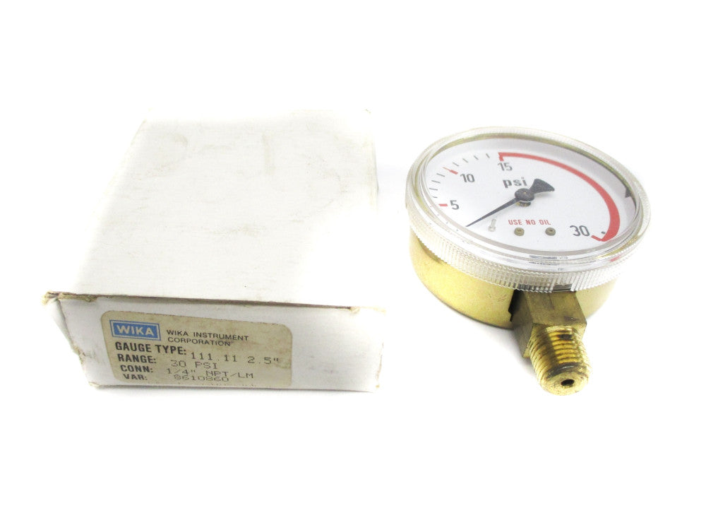 WIKA 8610860 0-30PSI NSMP