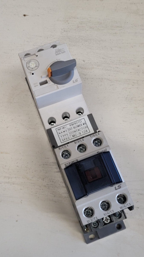 LS MEC MMS-32H Manual Motor Controller 9-13A w/ MC-9 Contactor KM401D