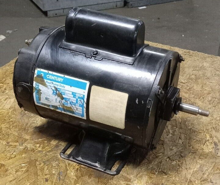 CENTURY 3/4 HP POOL PUMP MOTOR 115 VAC 1Ø 3450 RPM 48Y FRAME DP 7-164249-03