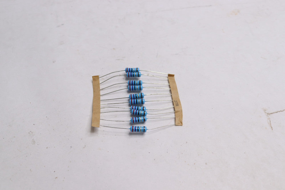 (10-Pk) Metal Film Resistor 27R 1/4 W 250 V 1% 27 Ohms RES-27R