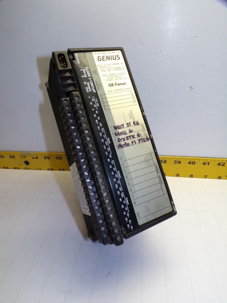 GE FANUC IC660TBD120K HIGH SPEED COUNTER IC660BBD120 BLOCK 115 VAC 12/24 VDC 