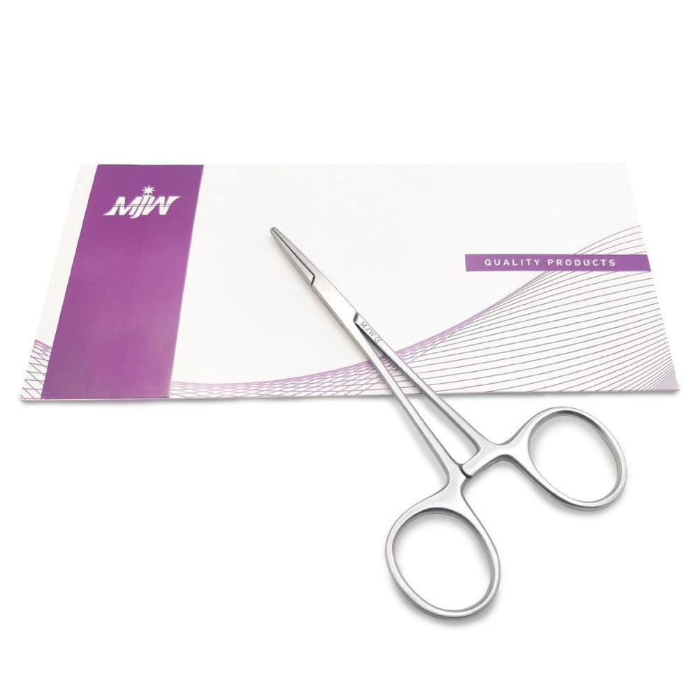 Fishing Hemostat Locking Forceps 5" Stainless Steel Unhooking Pliers Dog Cat ...