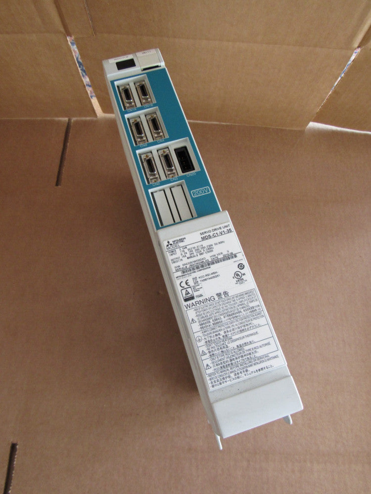 MITSUBISHI SERVO DRIVE UNIT MDS-C1-V1-35 3.5KW 16A 3PH 155V OUT XLNT TAKEOUT !!