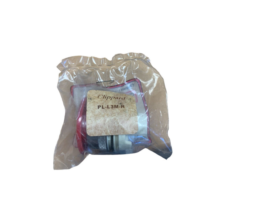 Clippard, PL-L3M-R, Pushbutton Mushroom Red Latch Latching Palm Stop