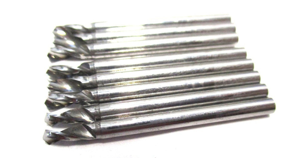 NEW (61608436) 2.7mm x 38mm 2-Flute RH Solid Carbide Spotting Drill - Lot of 8