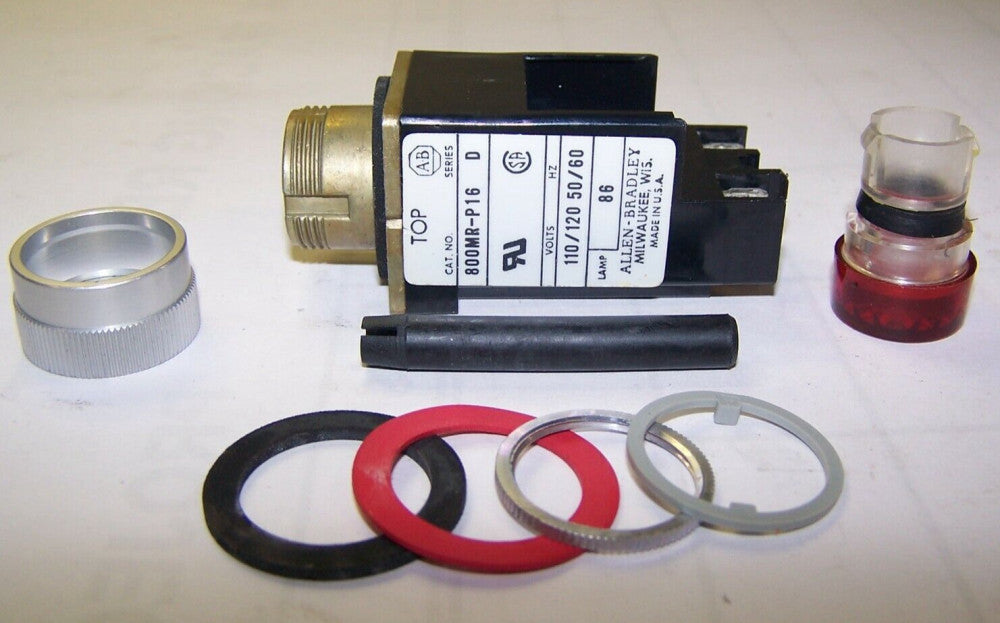 NEW ALLEN BRADLEY 120 VAC RED PILOT LIGHT LAMP 86 800MR-P16R