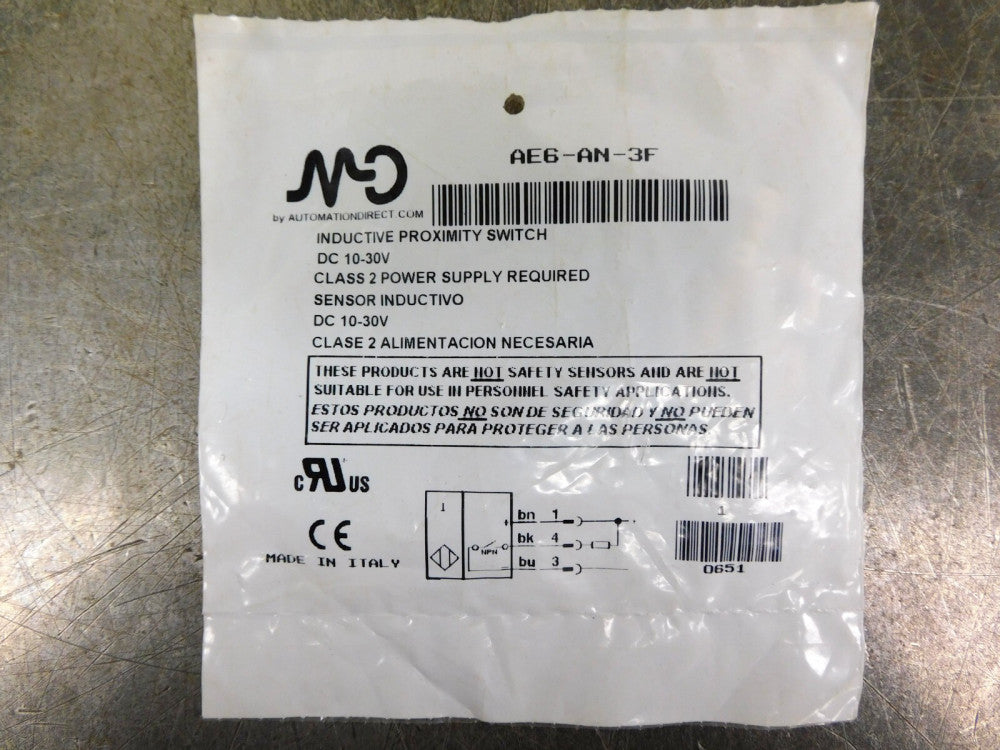Automation Direct AE6-AN-3F Proximity Switch Sensor