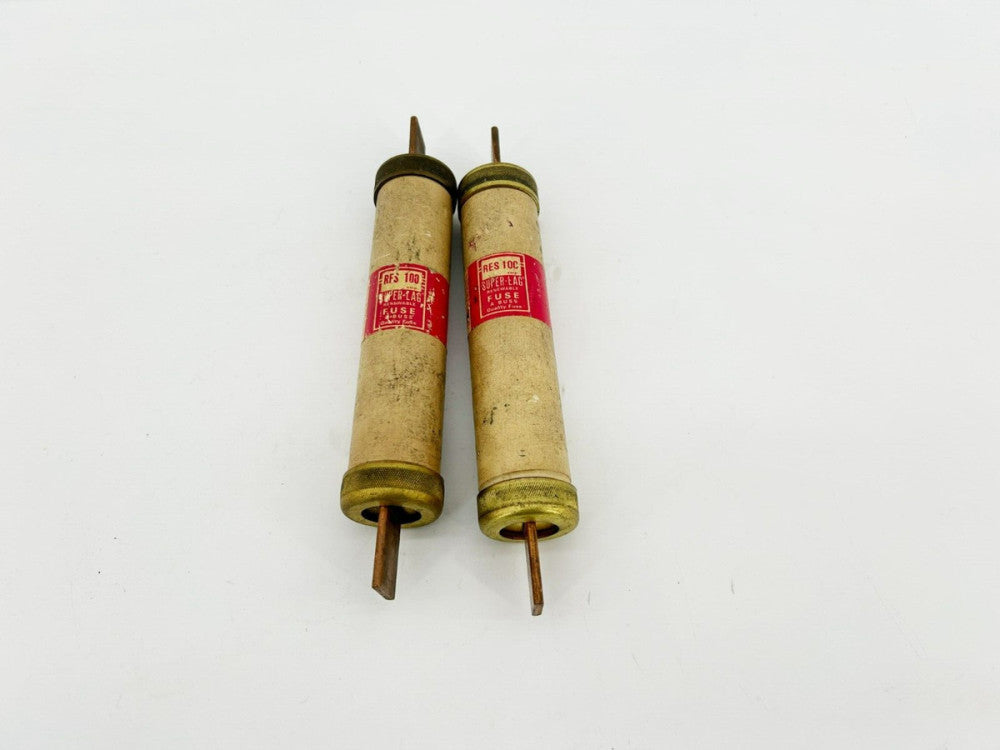 Lot of 2 New Bussmann RES100 Super-Lag Fuses, 100 A, 600V