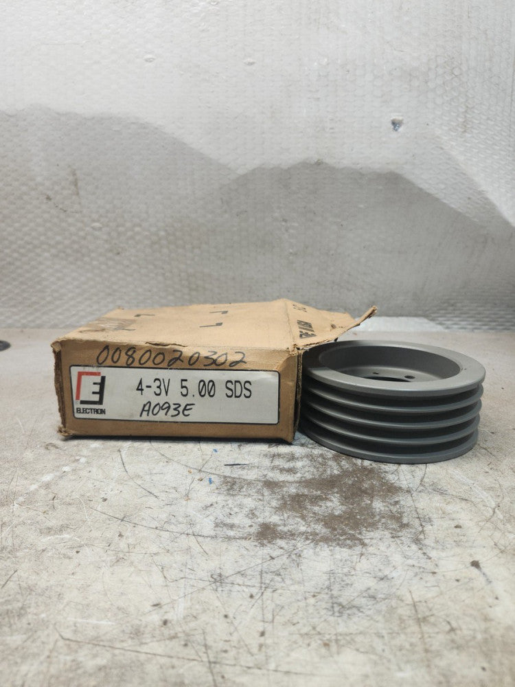 NEW IN BOX ELECTRION OD Four Groove Pulley / Sheave  4-3V 5.00 SDS