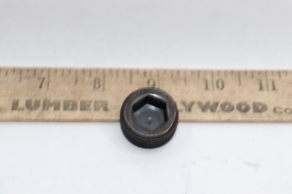 Hex Recessed Head Threaded Plug Black Iron 3/4" MNPT 