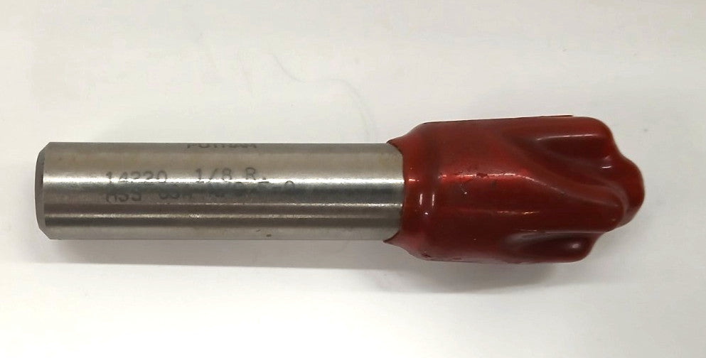 PUTNAM CORNER ROUNDING ENDMILL 1/8" RADIUS 5/8" DIA 4 FLUTE HSS 14220 NC F-0