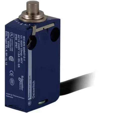 Telemecanique Sensors Xcmd2110l1 Limit Switch, Plunger, 1Nc/1No, 6A At 240V Ac,